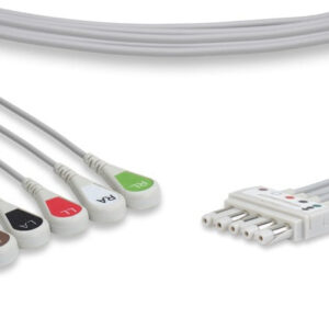 Spacelabs Compatible ECG Leadwire / 5 Leads Snap
