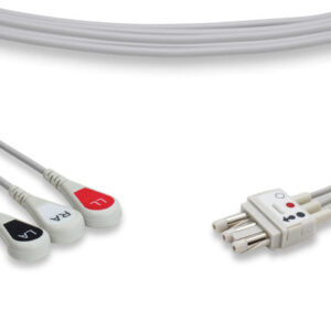 Spacelabs Compatible ECG Leadwire / 3 Leads Snap