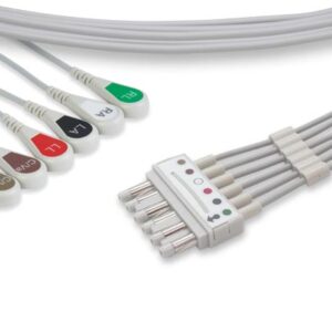 Spacelabs Compatible ECG Leadwire / 6 Leads Snap