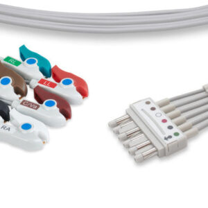 Spacelabs Compatible ECG Leadwire / 6 Leads Pinch/Grabber