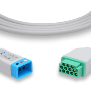 Datex Ohmeda Compatible ECG Trunk Cable / 3 Leads