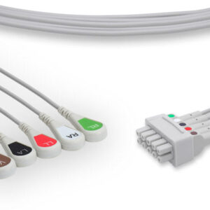 GE Healthcare > Marquette Compatible ECG Leadwire / 5 Leads Snap