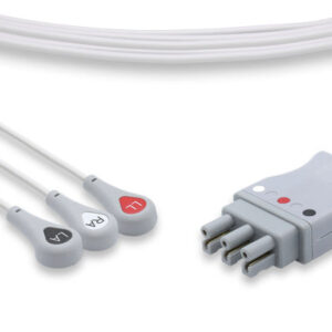Philips Compatible ECG Leadwire / 3 Leads Snap (Grouped)