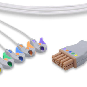 Mindray > Datascope Compatible ECG Leadwire / 5 Leads V2-V6 Pinch/Grabber (Grouped)