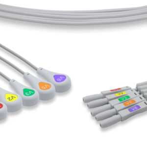 Boston Scientific Original ECG Leadwire / 5 Leads Snap Chest V1-V6