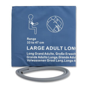 Reusable NIBP Cuff / Adult Large Long Dual Tube Hose 33 - 47 cm