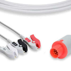 Bionet Compatible Direct-Connect ECG Cable / 3 Leads Pinch/Grabber