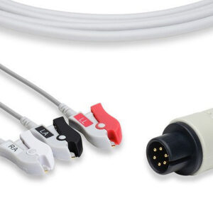 Edan Compatible Direct-Connect ECG Cable / 3 Leads Pinch/Grabber