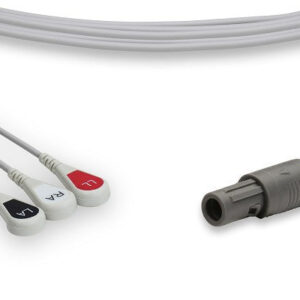 Sonoscape Compatible Direct-Connect ECG Cable / 3 Leads Snap