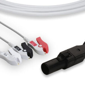Welch Allyn Compatible Direct-Connect ECG Cable / 3 Leads Pinch/Grabber