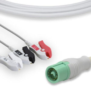Mindray > Datascope Compatible Direct-Connect ECG Cable / 3 Leads Pinch/Grabber