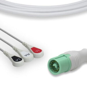 Mindray > Datascope Compatible Direct-Connect ECG Cable / 3 Leads Snap