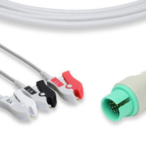 Spacelabs Compatible Direct-Connect ECG Cable / 3 Leads Pinch/Grabber