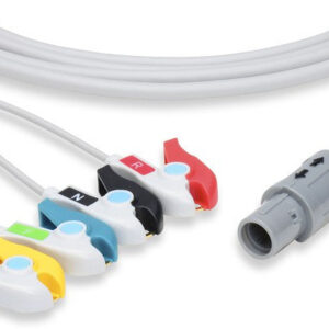 Primedic Compatible Direct-Connect ECG Cable / 4 Leads Pinch/Grabber