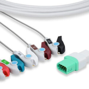 Mindray > Datascope Compatible Direct-Connect ECG Cable / 5 Leads Pinch/Grabber