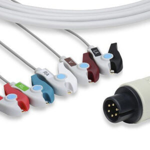 Mindray > Datascope Compatible Direct-Connect ECG Cable / 5 Leads Pinch/Grabber