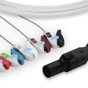 Welch Allyn Compatible Direct-Connect ECG Cable / 5 Leads Pinch/Grabber