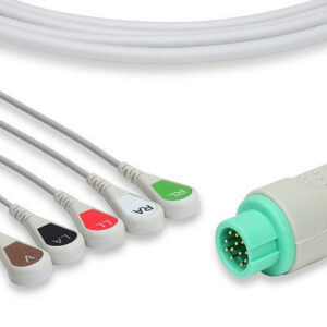 DRE Compatible Direct-Connect ECG Cable / 5 Leads Snap