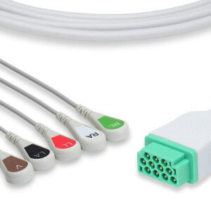 GE Healthcare > Marquette Compatible Direct-Connect ECG Cable / 5 Leads Snap