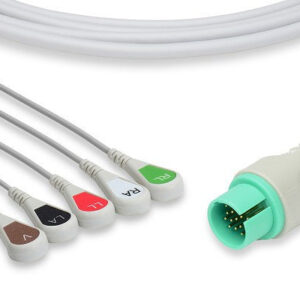 Spacelabs Compatible Direct-Connect ECG Cable / 5 Leads Snap