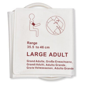 Disposable NIBP Cuff / Adult Large Single Hose 35.5 - 46 cm Bag of 10