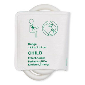 Disposable NIBP Cuff / Pediatric Dual Tube Hose 13.8 - 21.5 cm Bag of 10