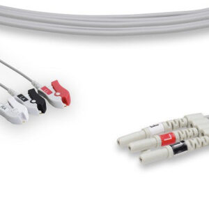 DIN Style Compatible ECG Leadwire / 3 Leads Pinch/Grabber - Neonate