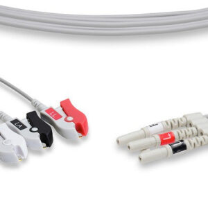 DIN Style Compatible ECG Leadwire / 3 Leads Pinch/Grabber