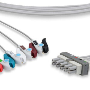 Philips Compatible ECG Leadwire / 5 Leads Pinch/Grabber (individual)