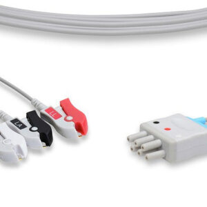 Omron > Colin Compatible ECG Leadwire / 3 Leads Pinch/Grabber