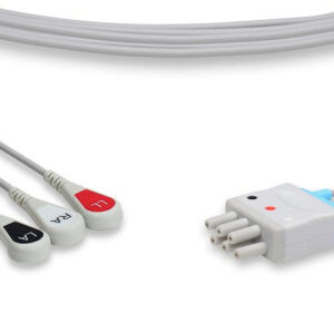 Omron > Colin Compatible ECG Leadwire / 3 Leads Snap