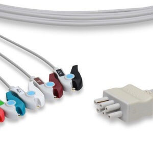 Omron > Colin Compatible ECG Leadwire / 5 Leads Pinch/Grabber