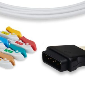Stryker > Medtronic > Physio Control Compatible ECG Leadwire / 6 Leads Pinch/Grabber