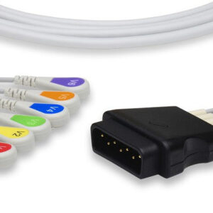 Stryker > Medtronic > Physio Control Compatible ECG Leadwire / 6 Leads Snap