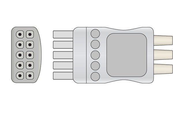 Mindray > Datascope Compatible ECG Leadwire / 3 Leads Pinch/Grabber - Image 2