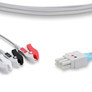 NEC Compatible ECG Leadwire / 3 Leads Pinch/Grabber