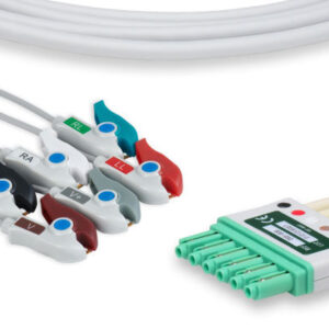 Draeger Compatible ECG Leadwire / 6 Leads Pinch/Grabber