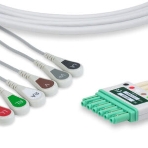 Draeger Compatible ECG Leadwire / 6 Leads Snap
