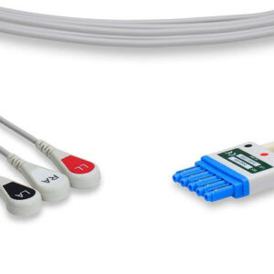Criticare Compatible ECG Leadwire / 3 Leads Snap