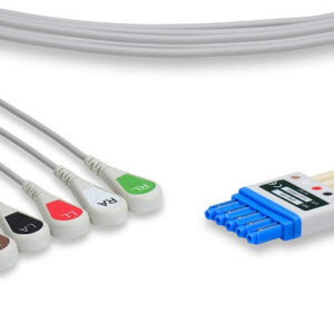 Criticare Compatible ECG Leadwire / 5 Leads Snap