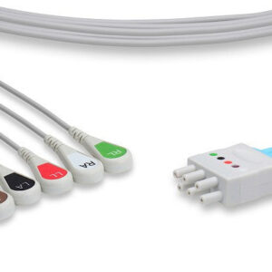 Nihon Kohden Compatible ECG Leadwire / 5 Leads Snap