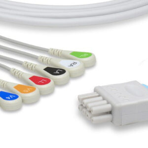 Nihon Kohden Compatible ECG Leadwire / 6 Leads Snap