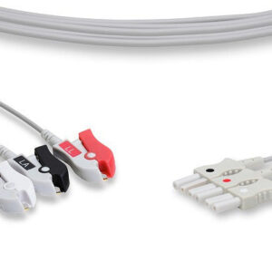 Spacelabs Compatible ECG Leadwire / 3 Leads Pinch/Grabber
