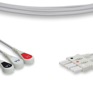 Spacelabs Compatible ECG Leadwire / 3 Leads Snap