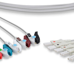 Spacelabs Compatible ECG Leadwire / 5 Leads Pinch/Grabber