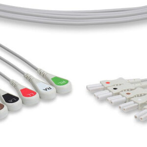 Spacelabs Compatible ECG Leadwire / 5 Leads Snap