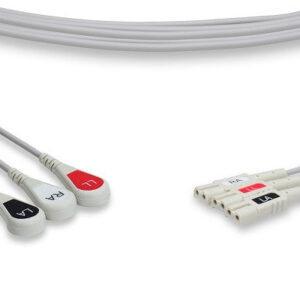 Spacelabs Compatible ECG Leadwire / 3 Leads Snap