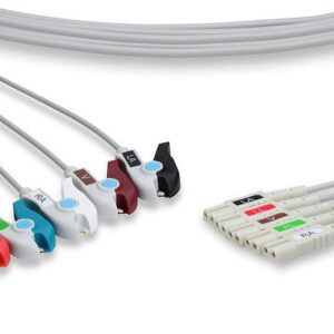 Spacelabs Compatible ECG Leadwire / 5 Leads Pinch/Grabber