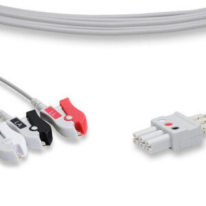 Draeger Compatible ECG Leadwire / 3 Leads Pinch/Grabber