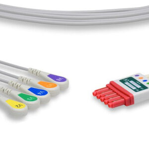 Philips Compatible ECG Leadwire / 5 Leads V2-V6 Snap